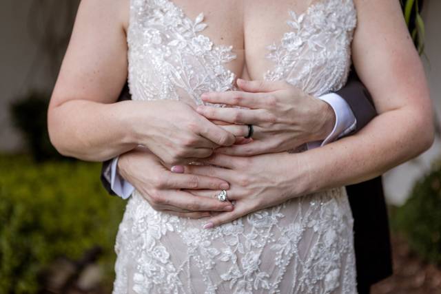 Hands, rings and lace