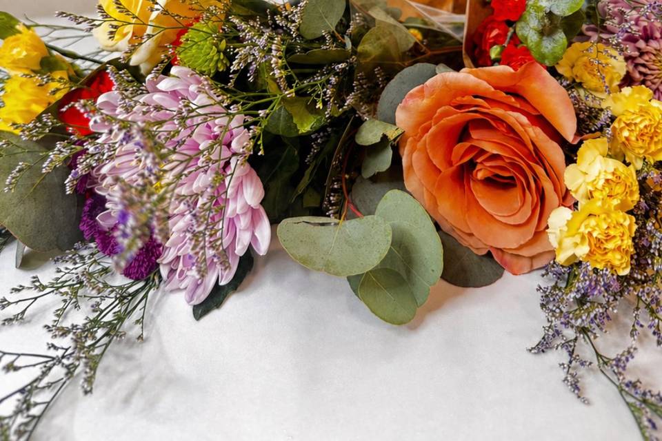 Bouquets by guests