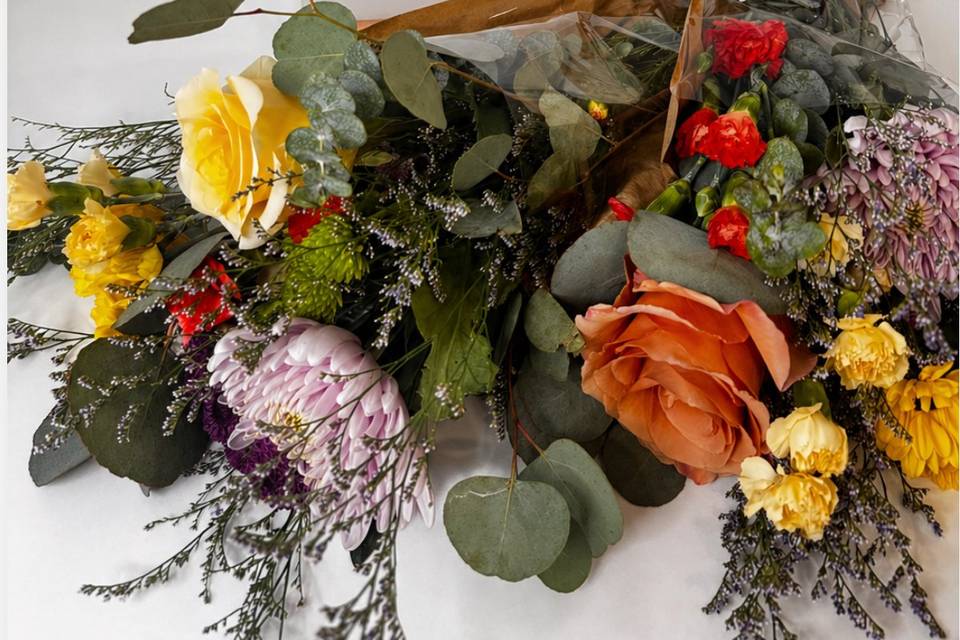 Bouquets by guests