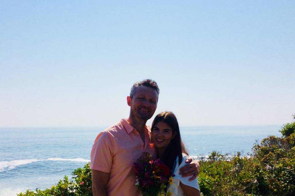 An elopement at two lights state park in cape elizabeth. One of our favorite places!