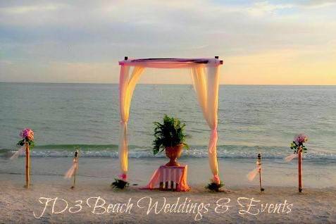 JD3 Beach Weddings & Events - Tampa Bay Beach Weddings w/JD3