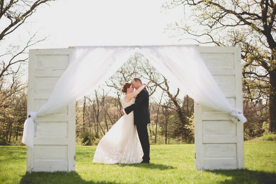 White Door Backdrop