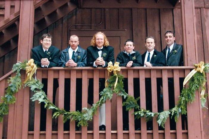 Groom with his groomsmen