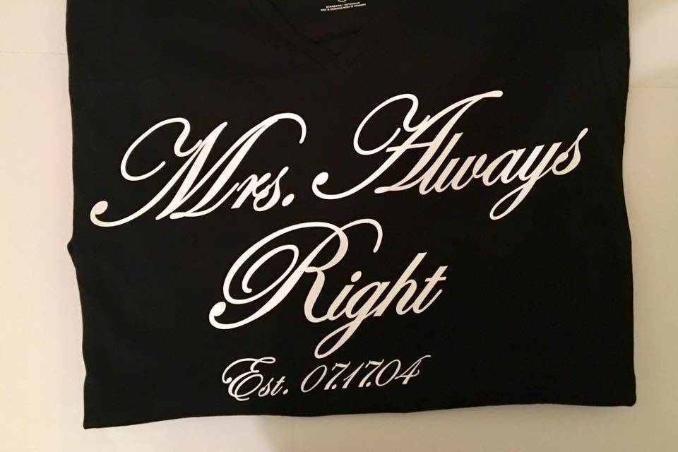 Mrs. Always Right Shirt