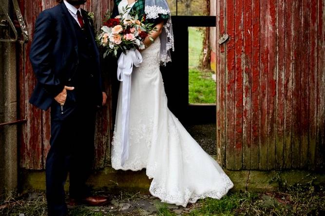 Farm town wedding