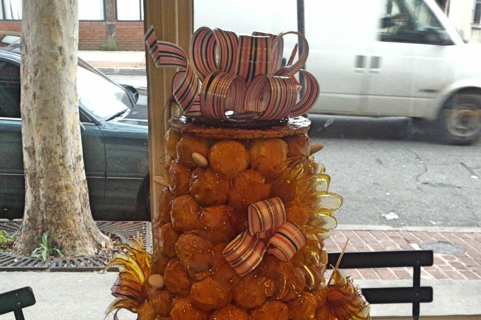 Croquembouche tower