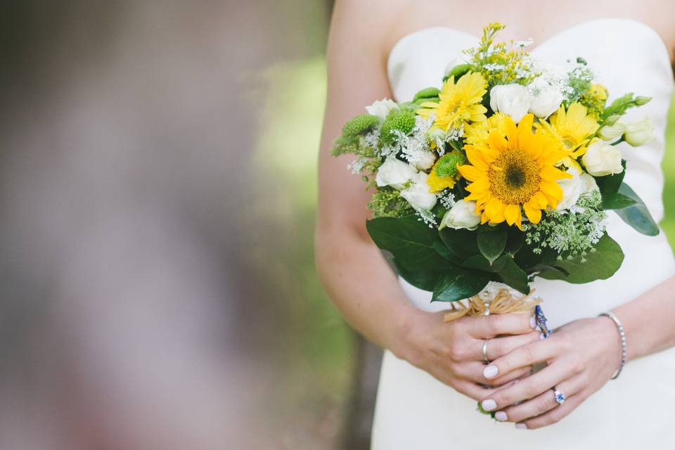 Yellow flower bouquet