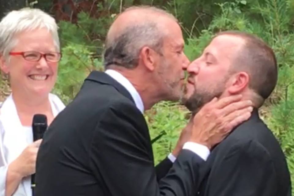 Wedding kiss