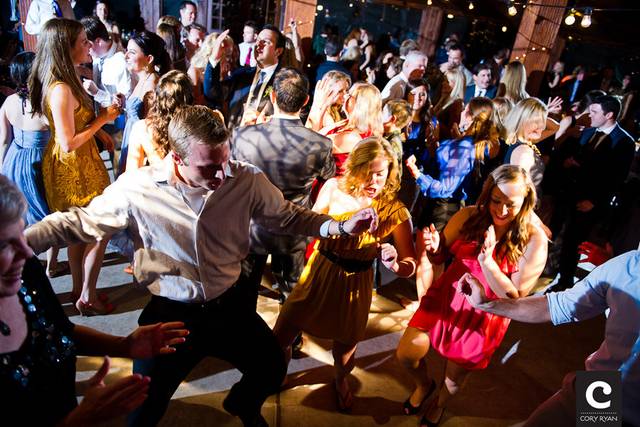 Guests dancing