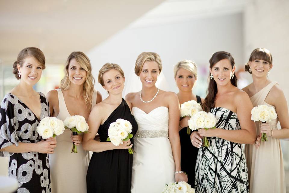Bridal party glam