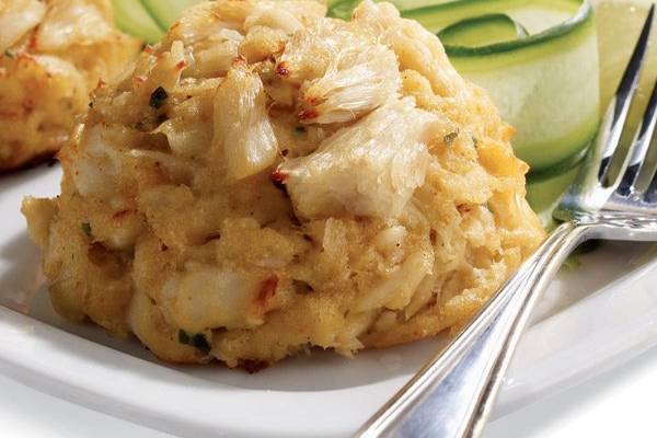 Maryland-style Crab Cakes are certain to be the best you've ever tasted, with 100% lump crab meat and just enough filler to hold the cake together. Delicious!