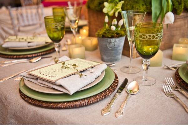 Rustic table setting