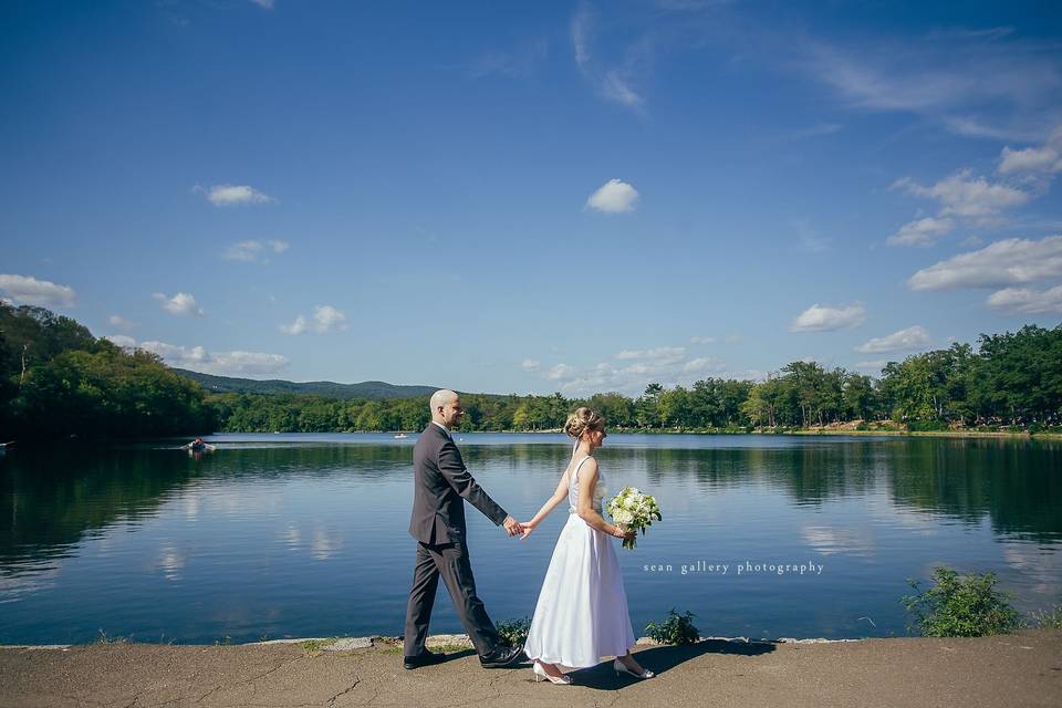 Lakeside wedding