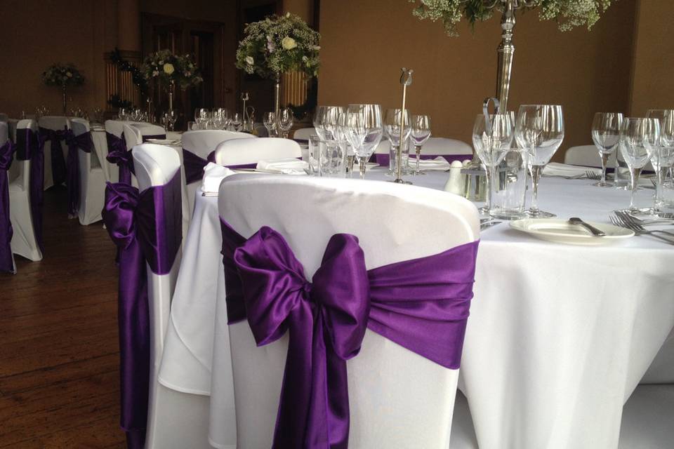 Rentevent chair cover and event hire