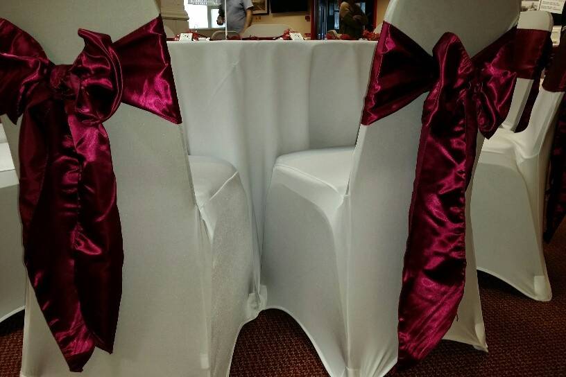 Rentevent chair cover and event hire