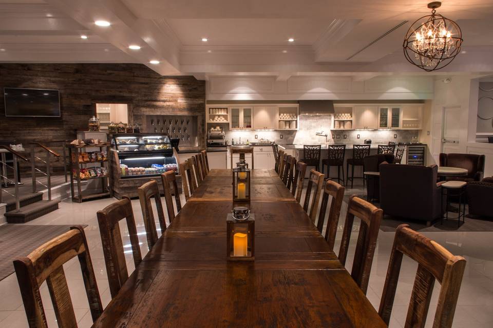 Our award winning Great Room restaurant - Its the perfect place for cocktails, snacks or full meals anytime during your wedding weekend festivities.