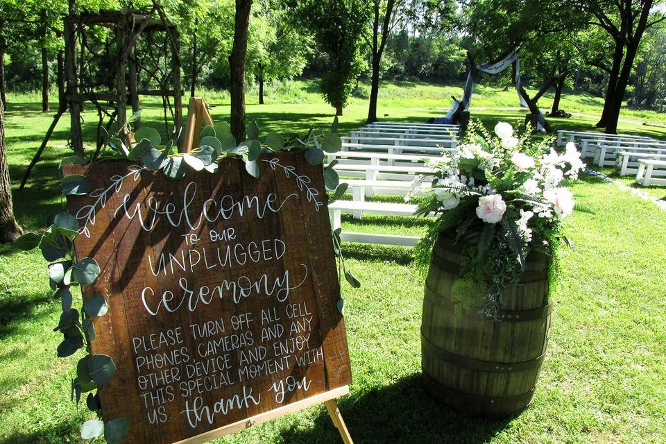 Ceremony Sign