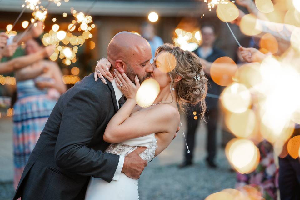Sparkler send off