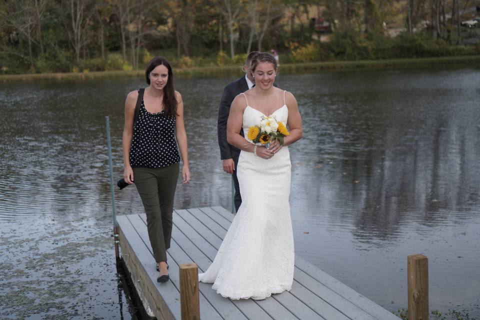 Dock side photo op