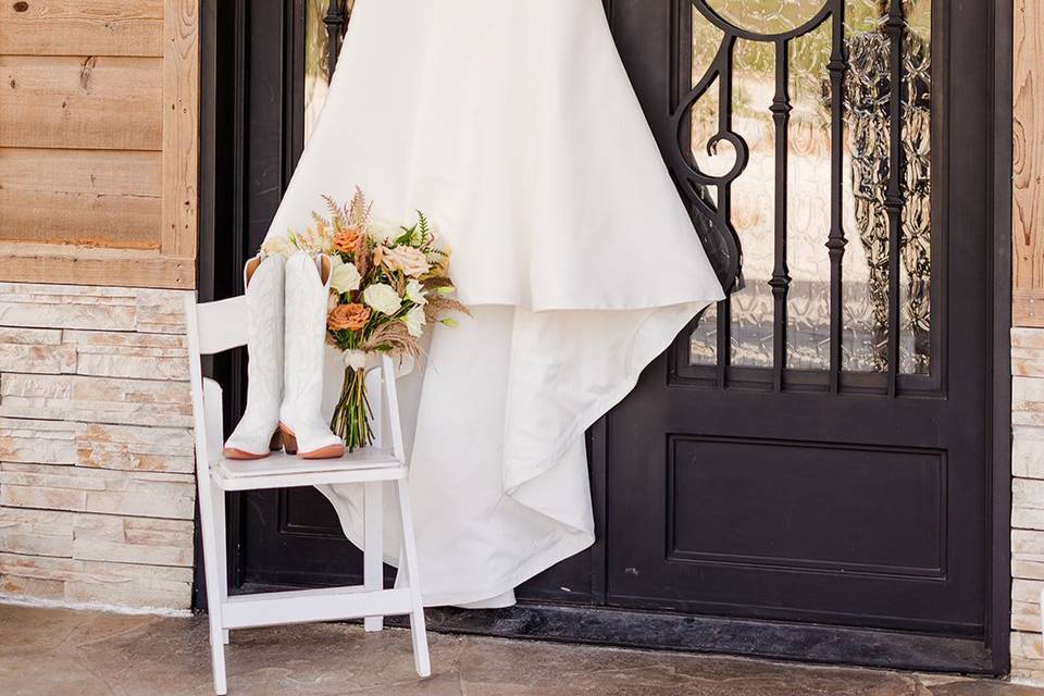 West Texas Arched Iron Doors