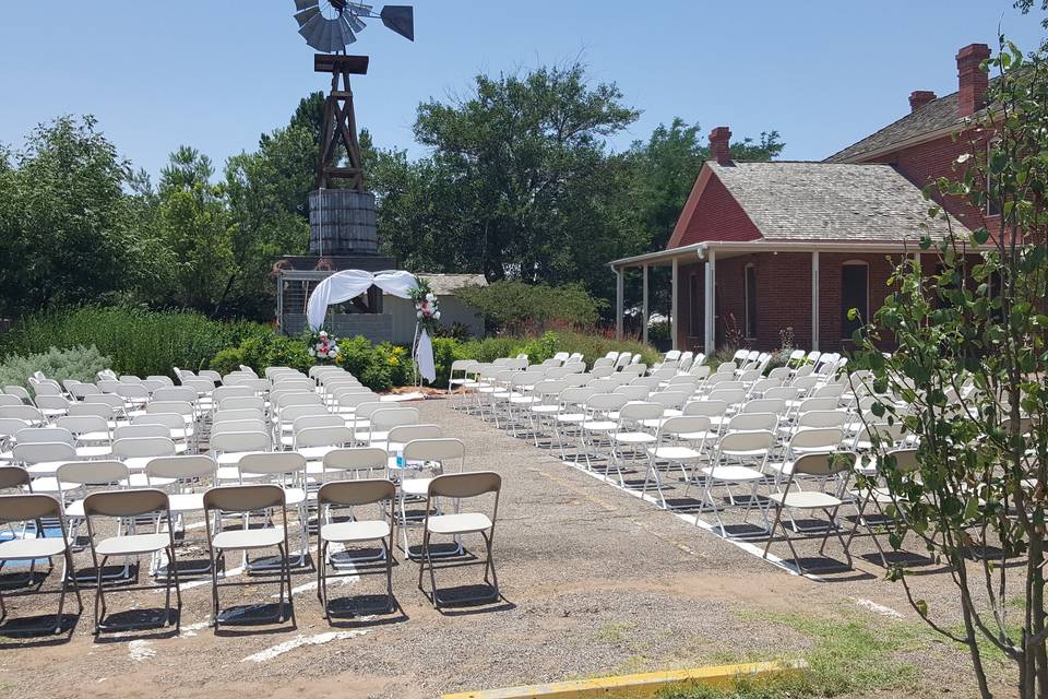 Outdoor wedding venue