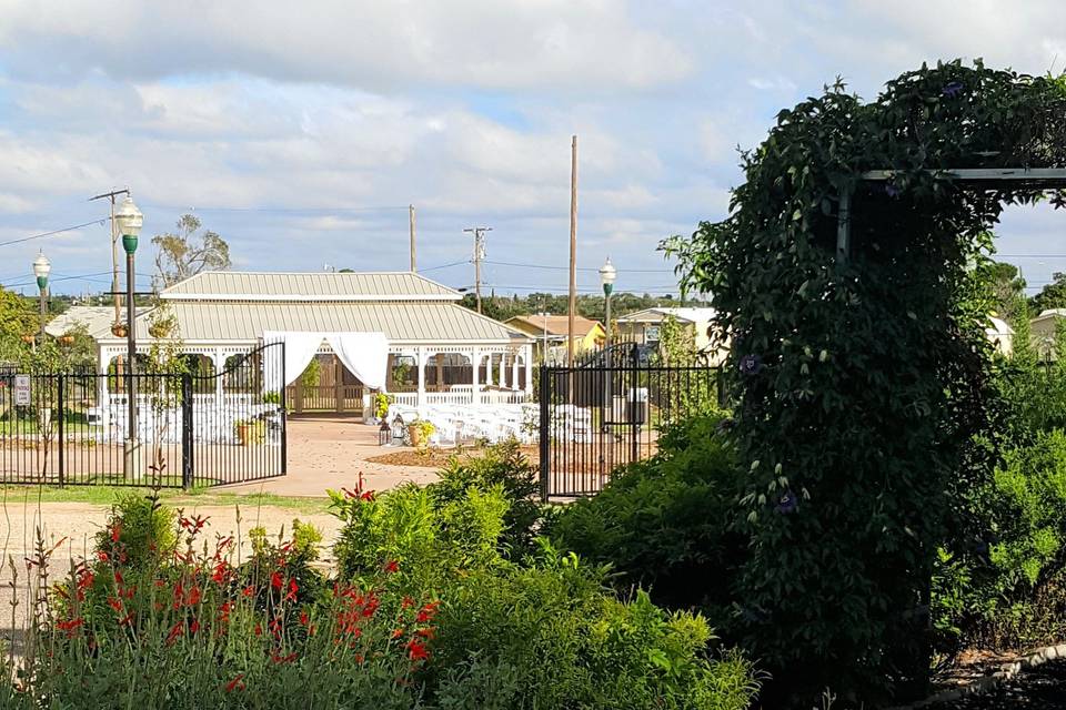 View of historic house  from afar