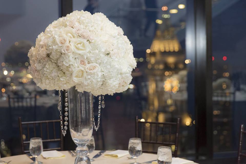 White centerpiece