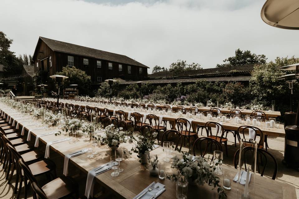 Dinner in Historic Gardens