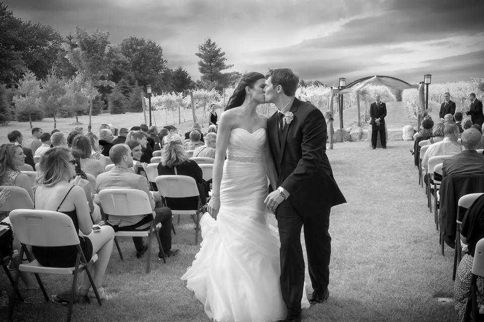 Walking down the aisle