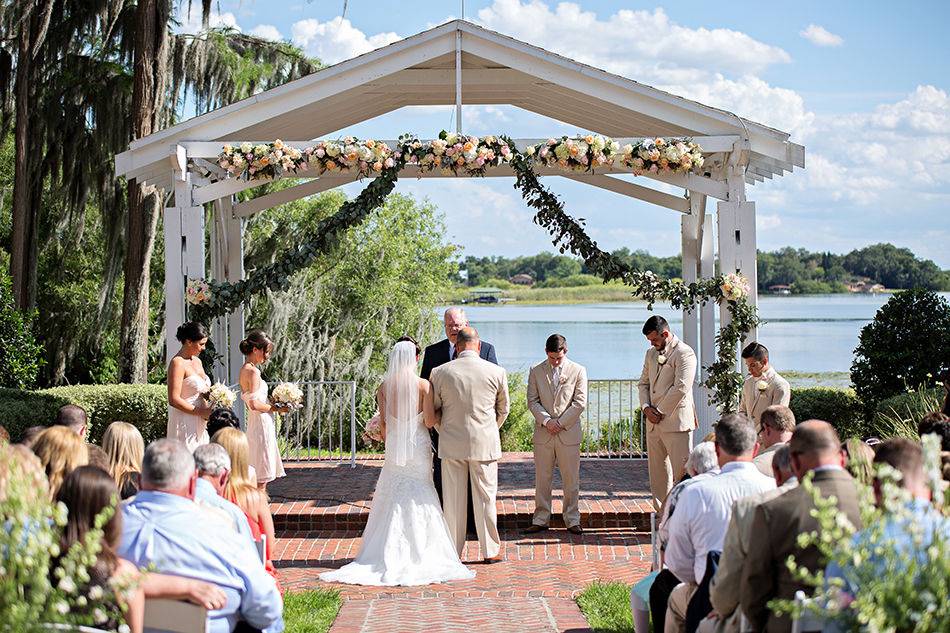 Ceremony under a blue sky