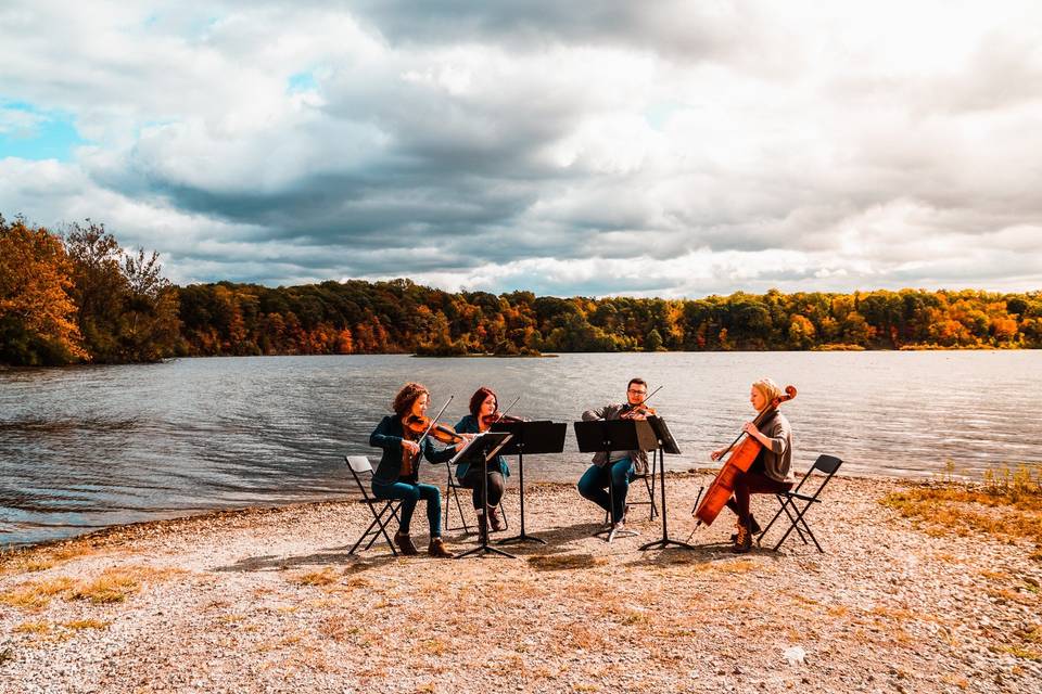 Fall outdoor performing