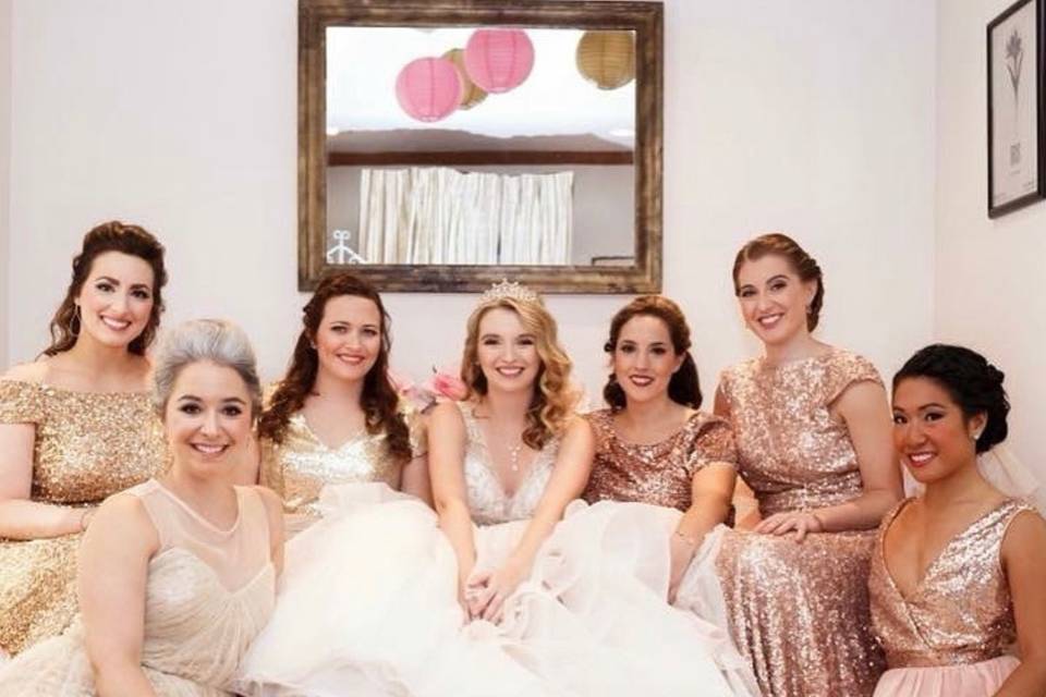 Bridal party glam