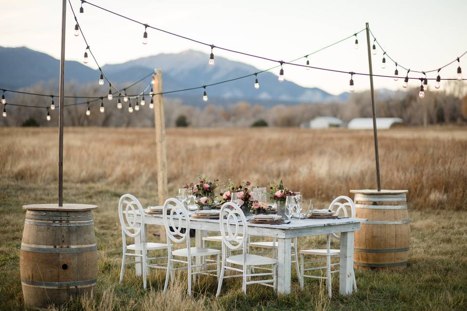 Fall intimate reception