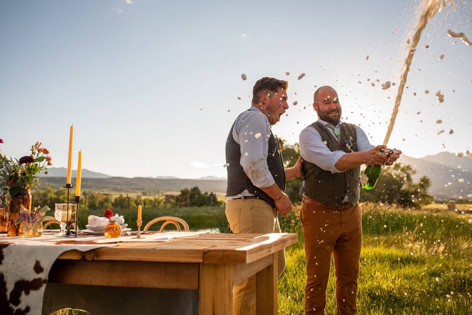 Popping the bubbly