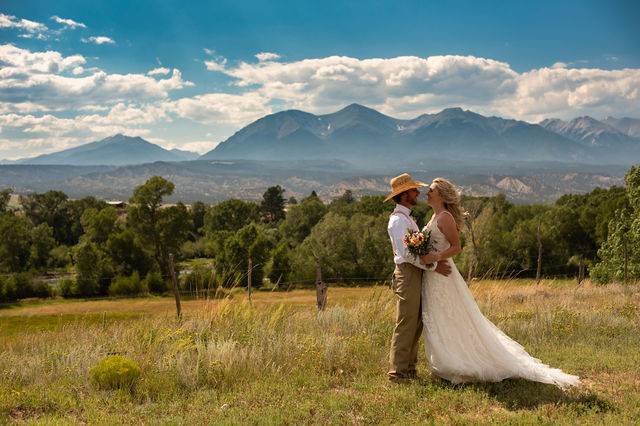 Mountain meadow wedding