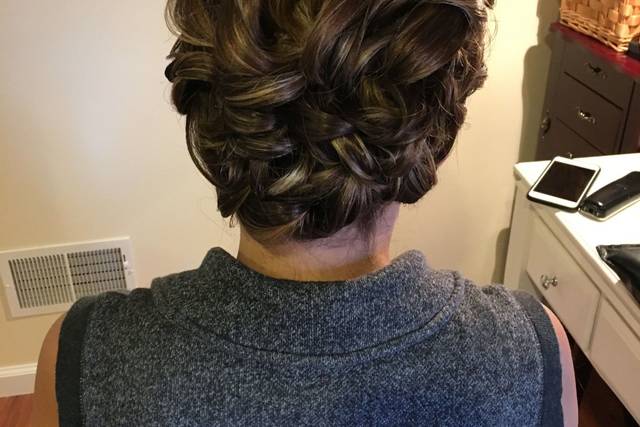 Braided updo