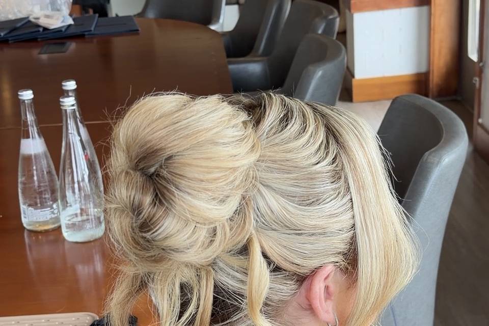 Messy updo