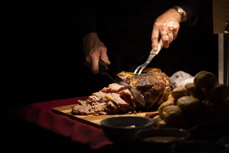 Chef carved Pernil