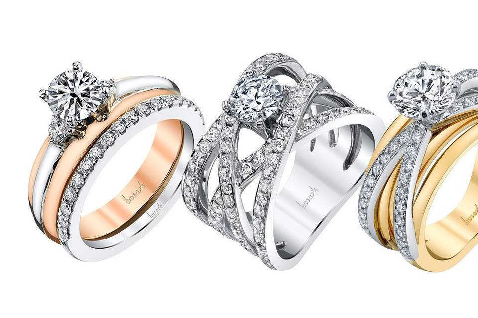 White, Rose, and Yellow Gold