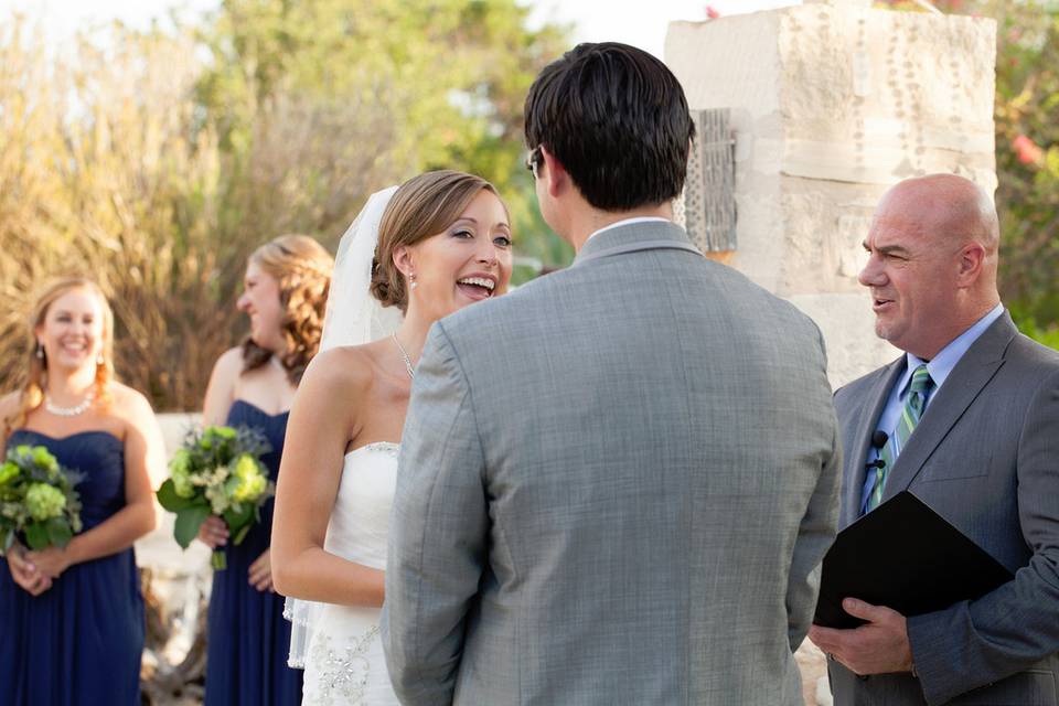 Happy bride