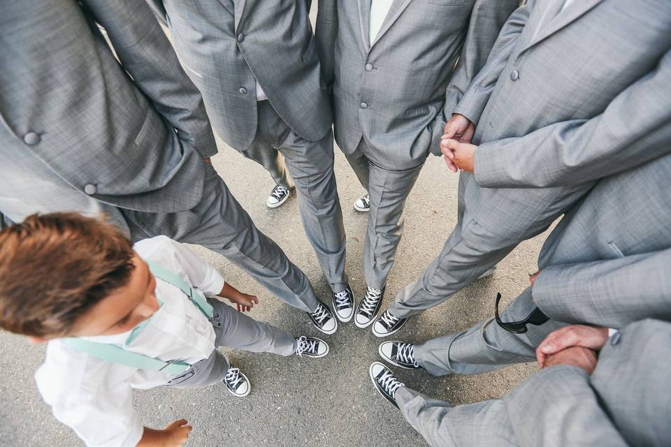 Groom and the groomsmen