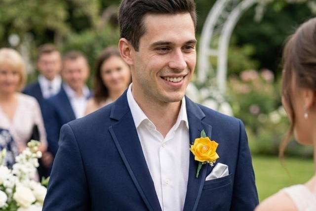 Groom Party Boutonniere