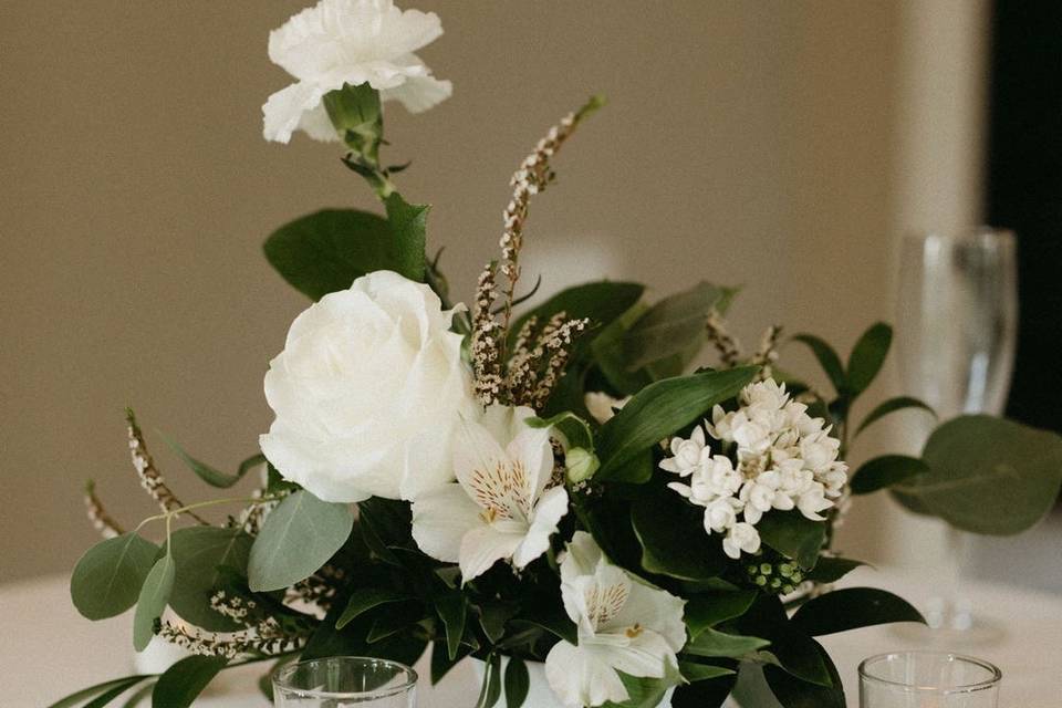 White flowers elegant