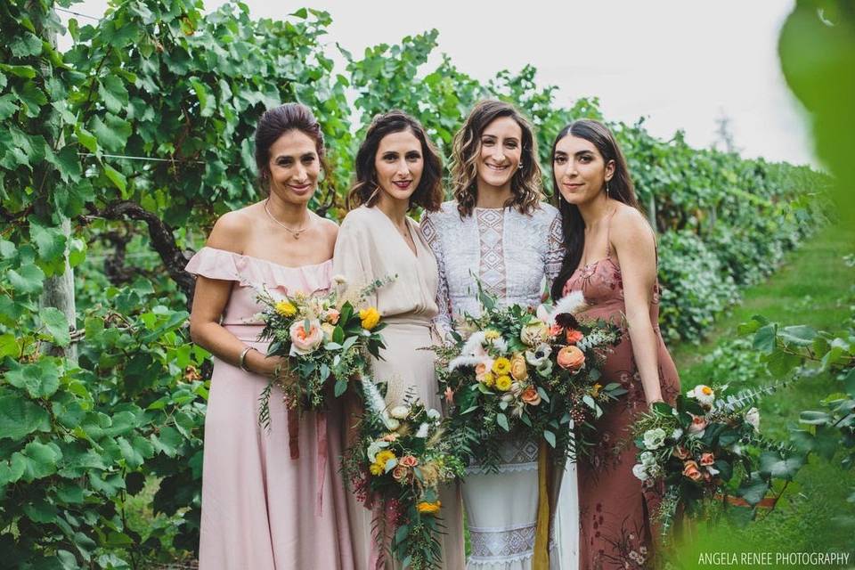 Bridal party flowers