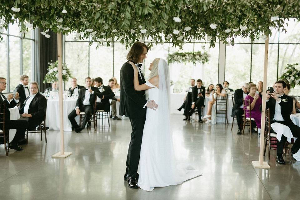 Flower ceiling dance floor