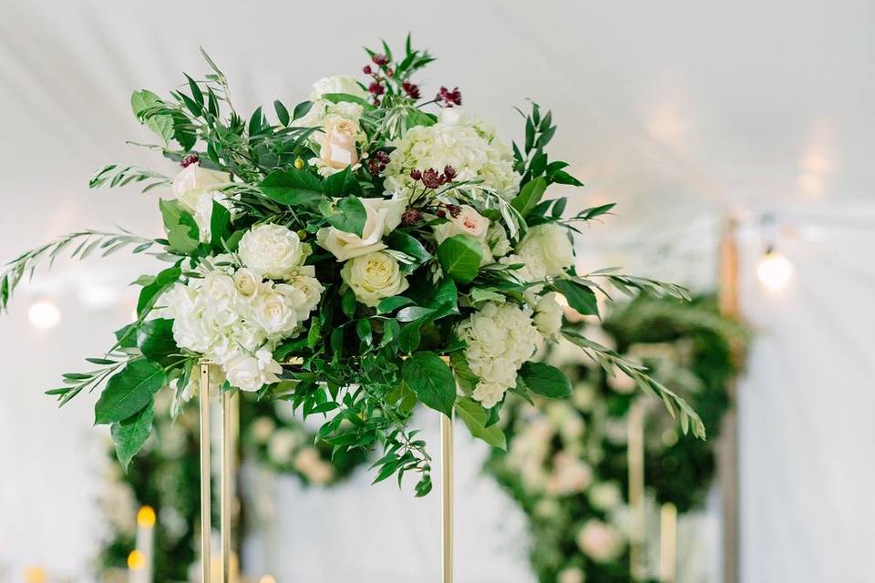 Head table flowers