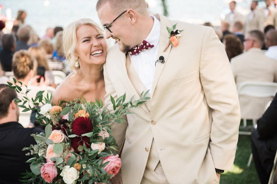 Fall colors bridal bouquet