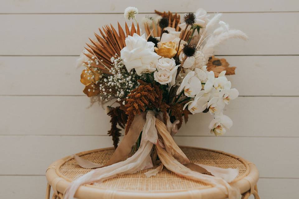 Boho bridal bouquet