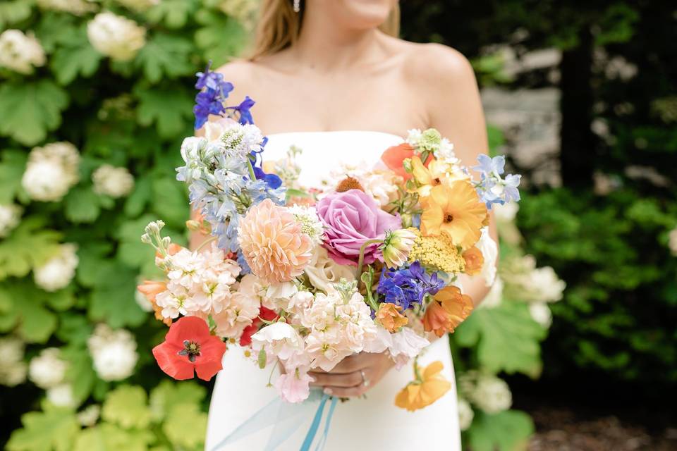 Colorful Bride's bouquet