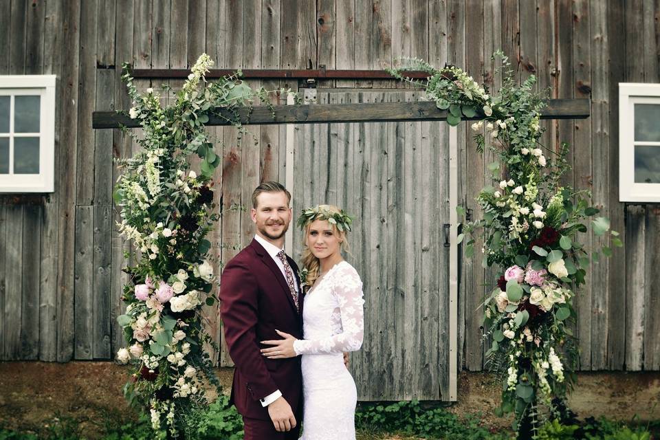 Backdrop florals